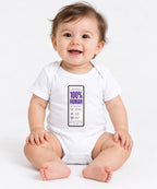 100% Human Label Tee - Funny Care Instructions Graphic Shirt - White