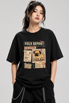 Field Report Rare Sighting Lazy Pug Funny Dog Meme Streetwear