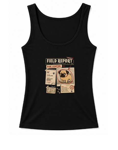 Field Report Rare Sighting Lazy Pug Funny Dog Meme Streetwear