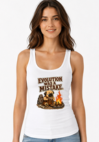 Evolution Was A Mistake Funny Caveman Pug Primitive Dog Humor