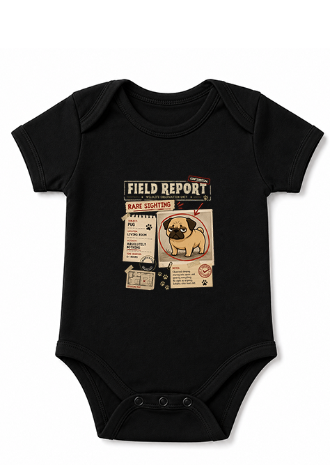 Field Report Rare Sighting Lazy Pug Funny Dog Meme Streetwear