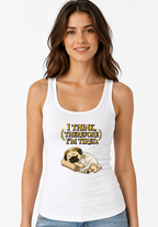 I Think Therefore I'm Tired Funny Philosopher Pug Greek Toga Nap Humor