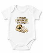 I Think Therefore I'm Tired Funny Philosopher Pug Greek Toga Nap Humor
