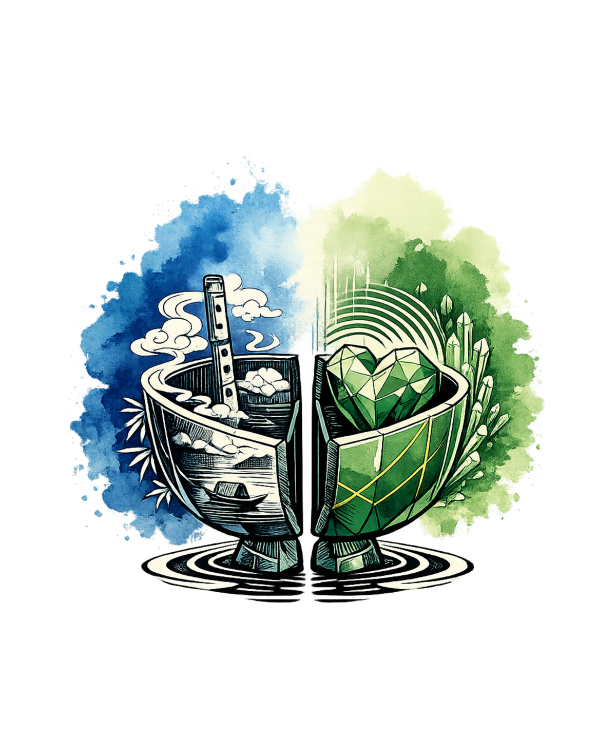 Jade Heart Teacup