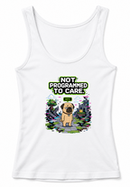 Not Programmed To Care Funny NPC Gamer Pug 8-Bit Pixel Dog Humor