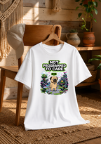 Not Programmed To Care Funny NPC Gamer Pug 8-Bit Pixel Dog Humor