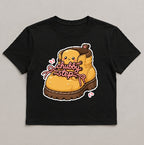 Chubby Step - Cute Puffy Boot Kawaii Footwear Graphic T-Shirt