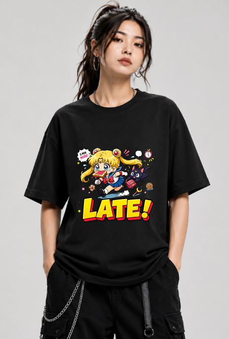 Late For School Magical Girl Toast Sprint Chibi Anime Streetwear
