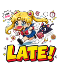 Late For School Magical Girl Toast Sprint Chibi Anime Streetwear