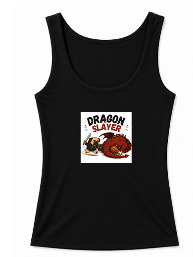 Dragon Slayer Pug Warrior Fantasy RPG Funny Dog Streetwear
