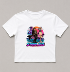 Stand Bus Stop Synthwave Retro Delinquent Anime Parody Art