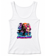 Stand Bus Stop Synthwave Retro Delinquent Anime Parody Art