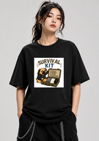 Survival Kit Introvert Lazy Pug Funny Dog Meme Streetwear
