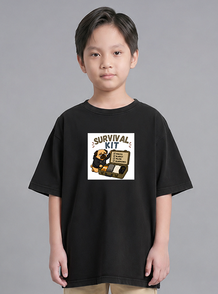 Survival Kit Introvert Lazy Pug Funny Dog Meme Streetwear