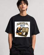 Survival Kit Introvert Lazy Pug Funny Dog Meme Streetwear