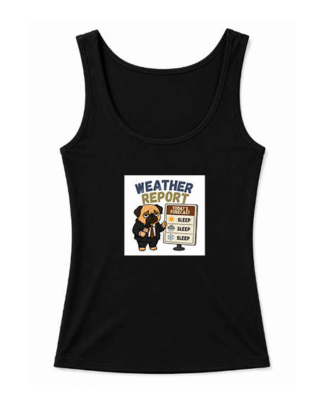 Weather Report Forecast Sleep Lazy Pug Funny Dog Meme Streetwear