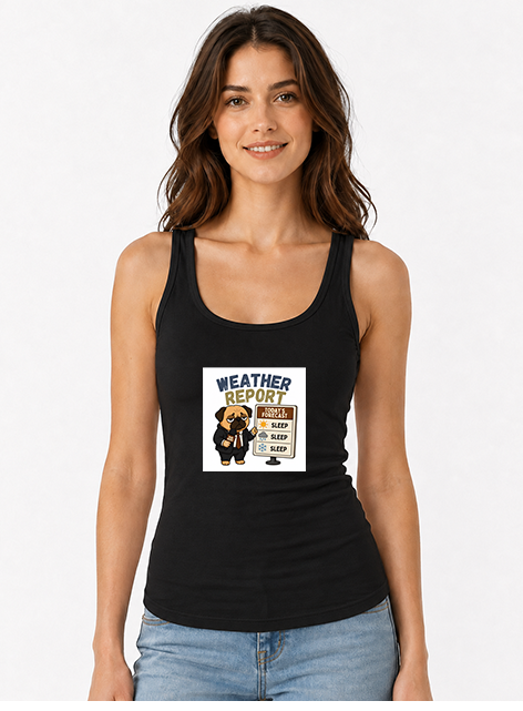 Weather Report Forecast Sleep Lazy Pug Funny Dog Meme Streetwear