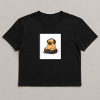 Lazy Pug Riding Vacuum Robot Headphone Funny Dog Meme