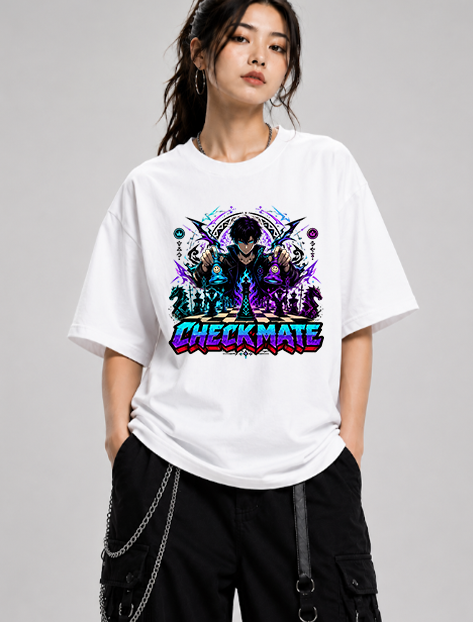 Shadow Monarch Soloist Checkmate Blue Purple Chess Anime Art