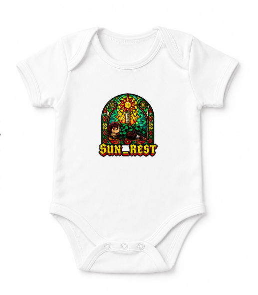 Sun Rest Sleeping Demon Slayer Stained Glass Anime Streetwear