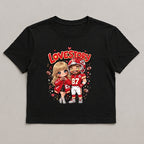 Love Story Cute Chibi Football Player Singer Couple Graphic
