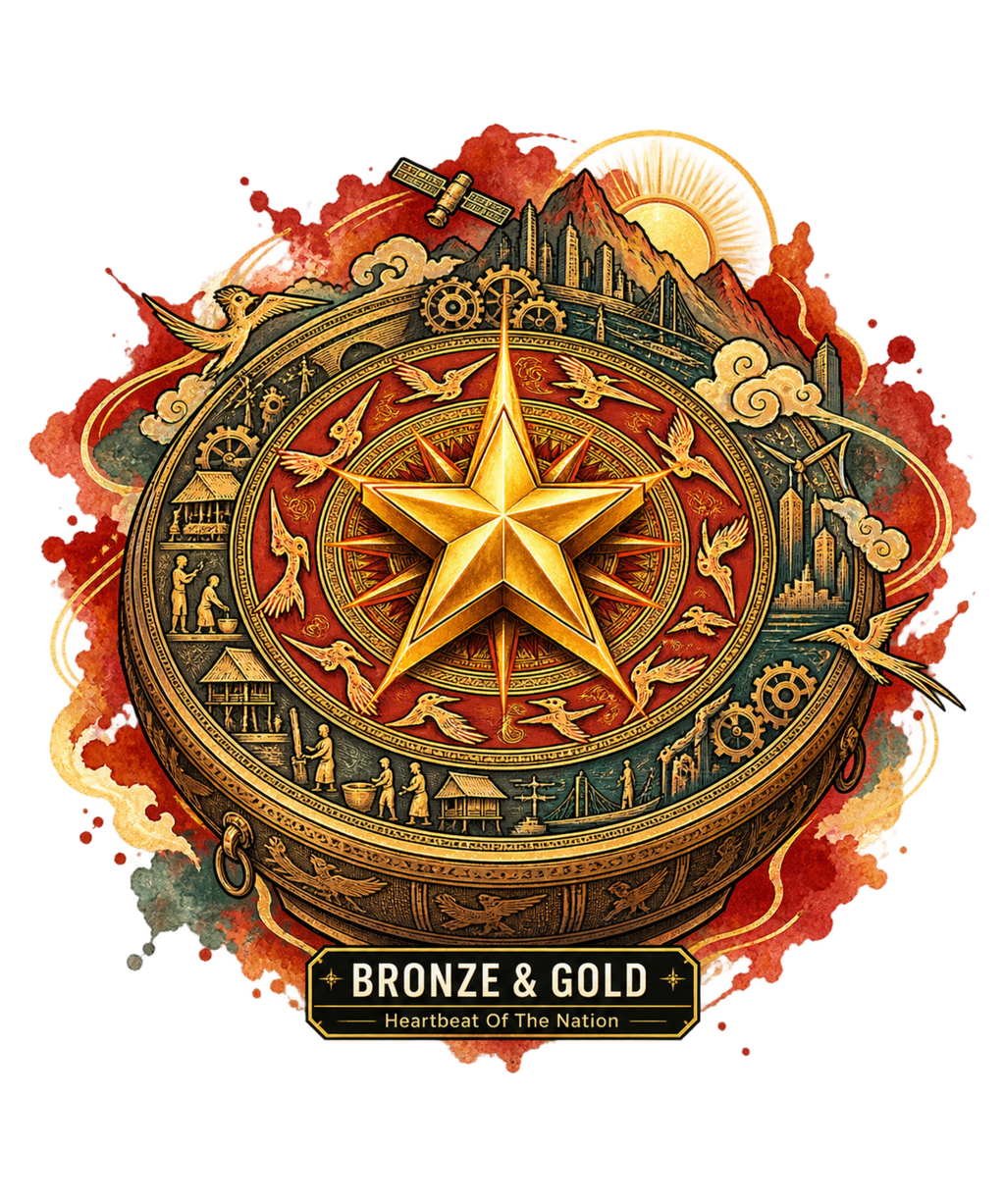 Bronze Gold Drum