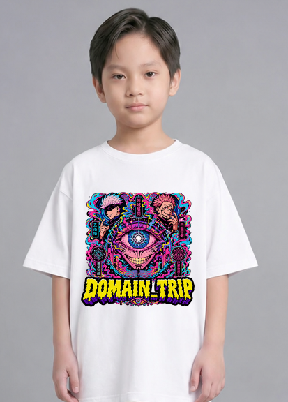 Domain Expansion Gojo Sukuna Psychedelic Trippy Acid Anime Art