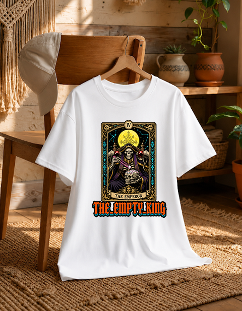 The Empty King Tarot Card Overlord Ainz Skeleton Dark Anime Streetwear