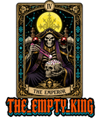 The Empty King Tarot Card Overlord Ainz Skeleton Dark Anime Streetwear