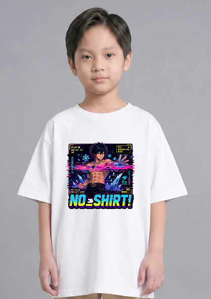 No Shirt Ice Mage Stripping Mode Glitch VHS Anime Streetwear