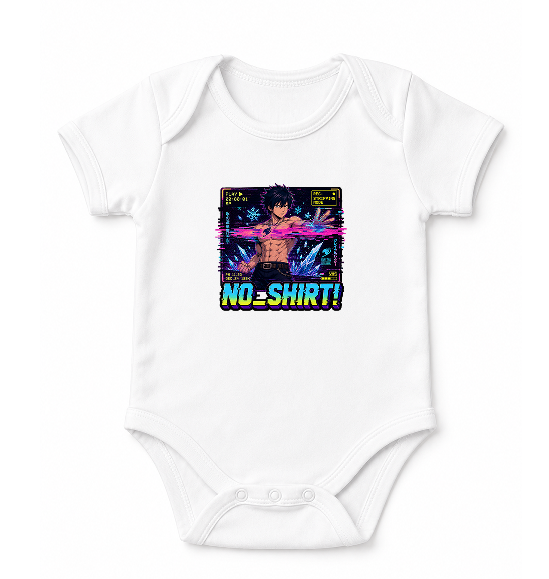 No Shirt Ice Mage Stripping Mode Glitch VHS Anime Streetwear