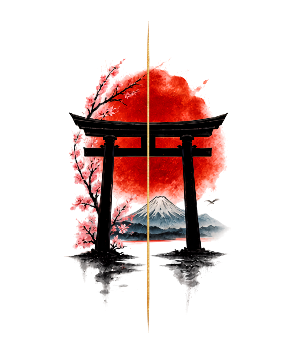 Sakura Torii Sunset