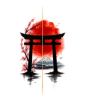 Sakura Torii Sunset