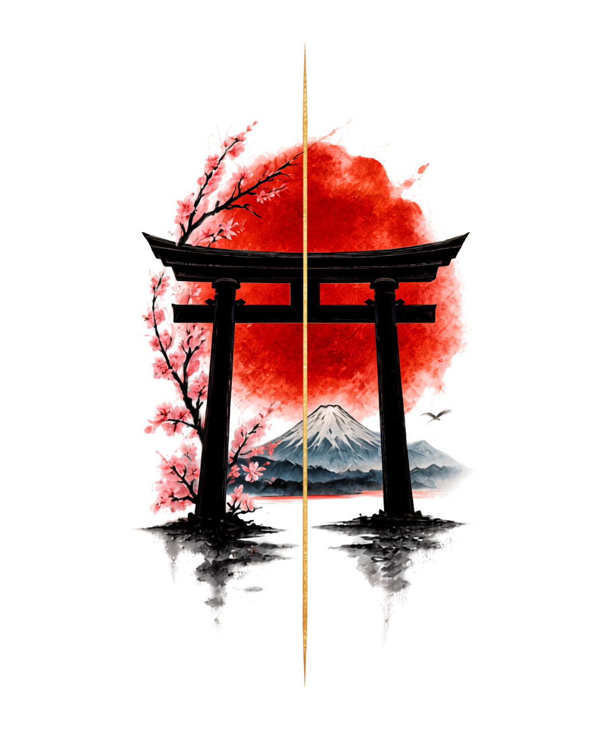 Sakura Torii Sunset