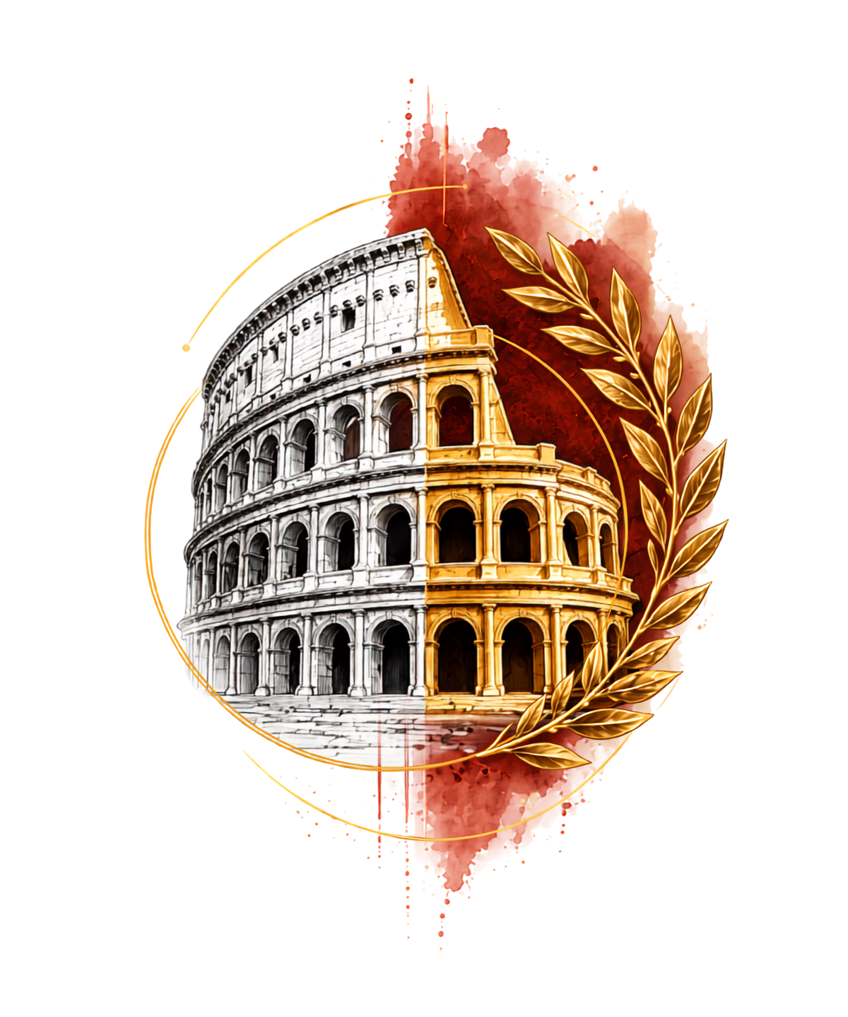 Roman Colosseum Laurel