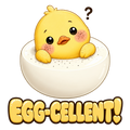 Cute Eggcellent Chick