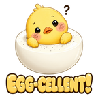 Cute Eggcellent Chick