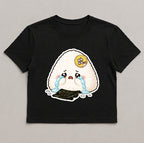 Crying Onigiri Lost Nori Cute Japanese Food Pun