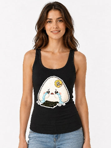 Crying Onigiri Lost Nori Cute Japanese Food Pun