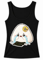Crying Onigiri Lost Nori Cute Japanese Food Pun