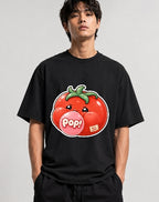 Pop 100 Percent Juicy - Cute Tomato Bubble Gum Kawaii Graphic T-Shirt