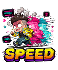 Sandevistan Overheat Speed Chibi Cyberpunk Streetwear