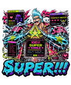 Super Cyborg Franky Retro Dating Profile Vaporwave Anime