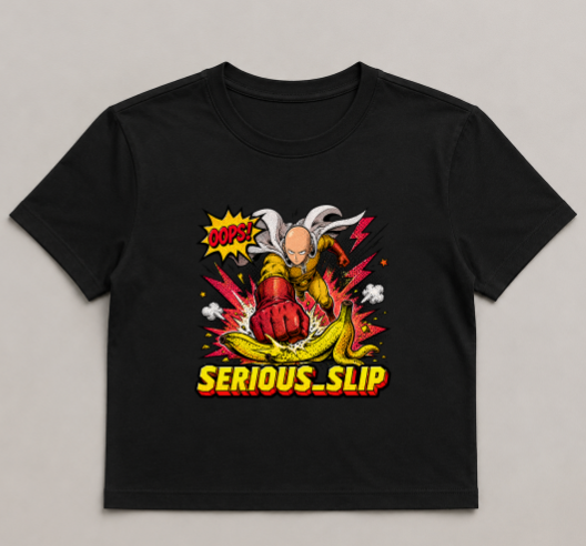 Serious Slip Saitama Banana Funny Anime Meme