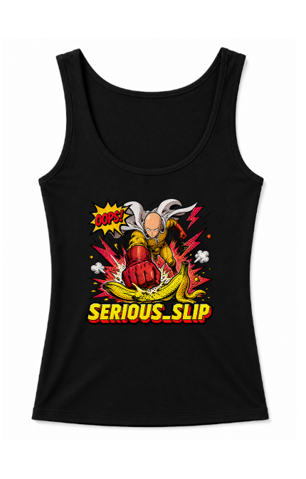 Serious Slip Saitama Banana Funny Anime Meme
