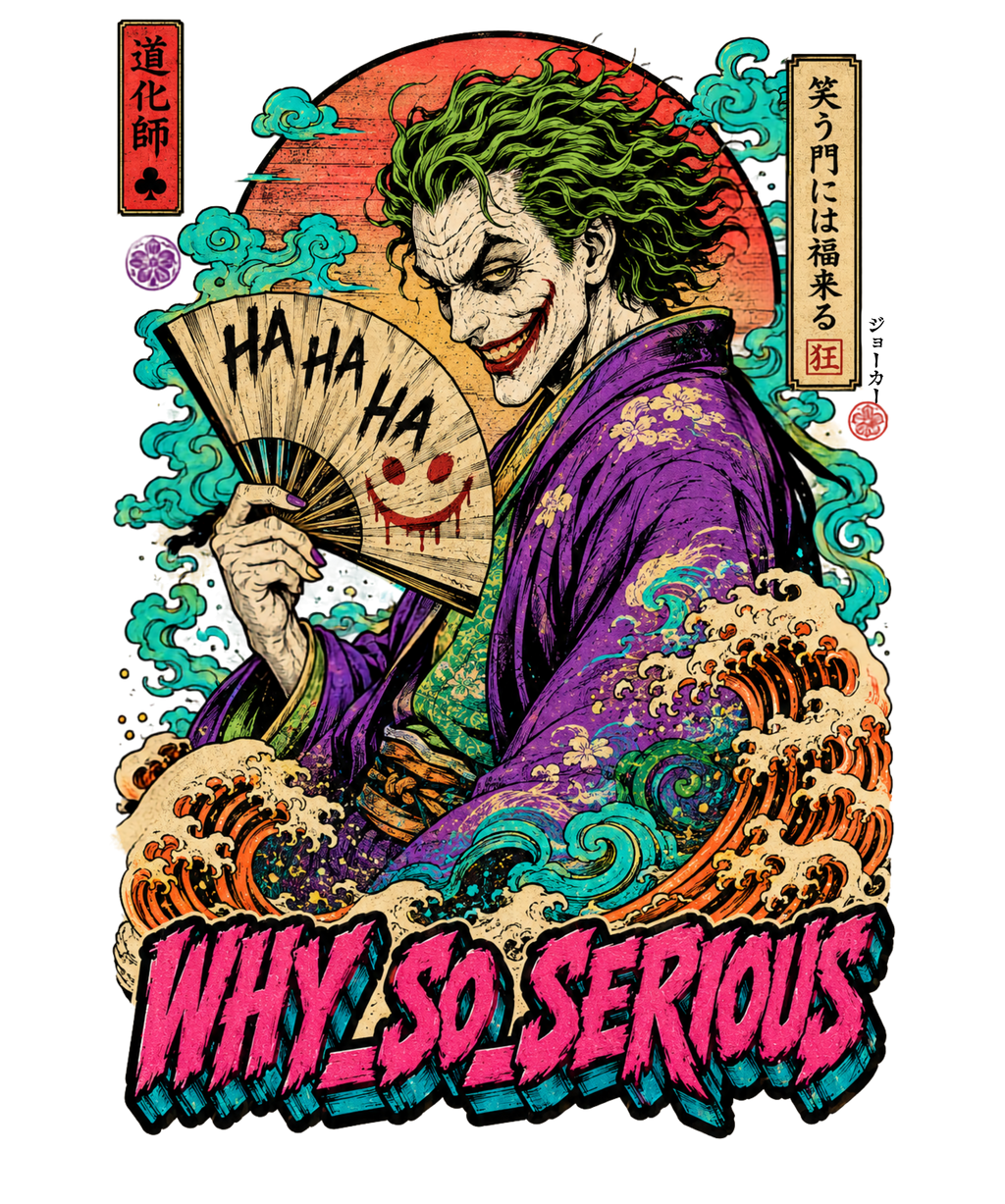 Why So Serious Japanese Ukiyo-e Joker Kimono