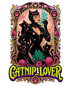 Catnip Lover Vintage Art Nouveau Catwoman Cats