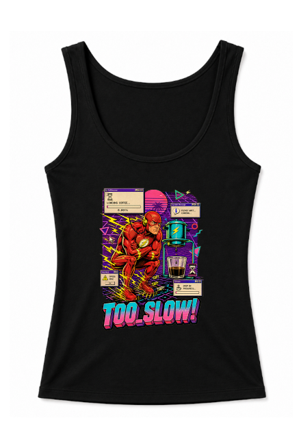 Too Slow Speedster Waiting For Drip Coffee Retro Synthwave