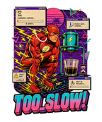 Too Slow Speedster Waiting For Drip Coffee Retro Synthwave