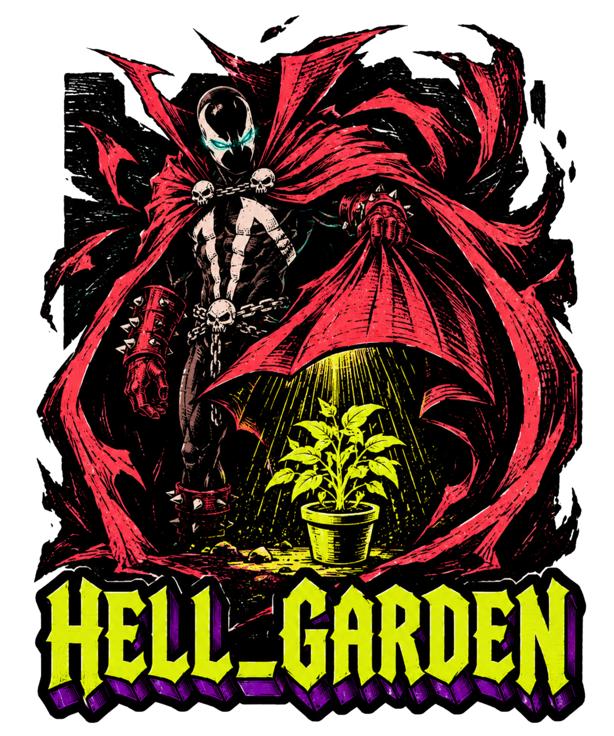 Hell Garden Dark Antihero Plant Lover Gothic Comic